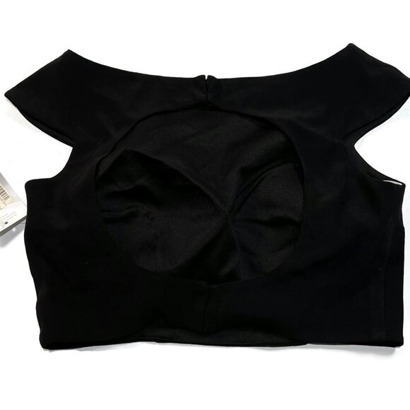 Lore Margene Bridal Black Top New NWT MSRP $439 Womens Sz 8 - Picture 3 of 5